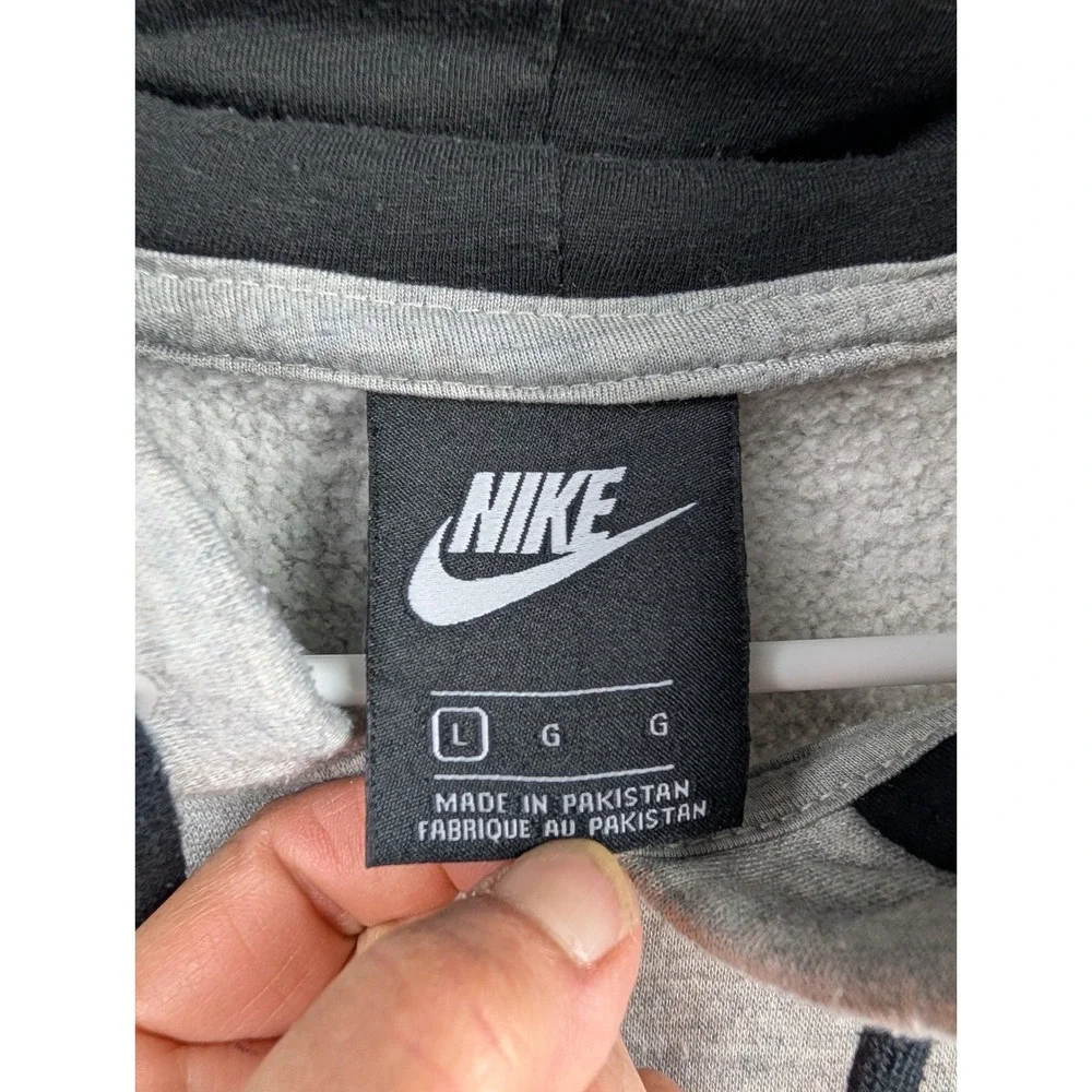Nike Mens‎ Club Fleece Full Zip Hoodie Heather Gray Size Large